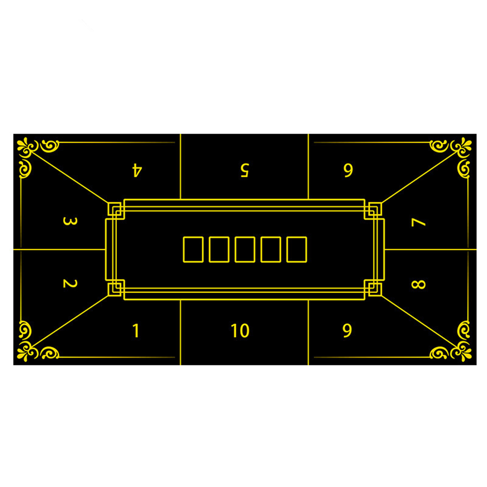 Gaming Accessories Table - Kalınlaştırılmış Kauçuk Poker Masa Örtüsü Casino