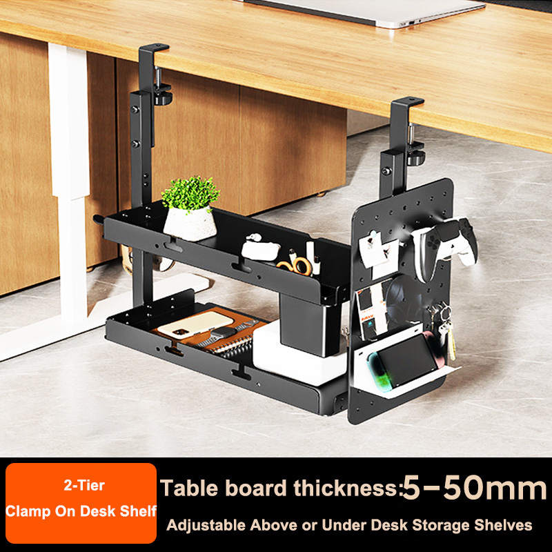 Gaming Accessories Table - Masa Üstü 2 Katlı Raf Ünitesi,