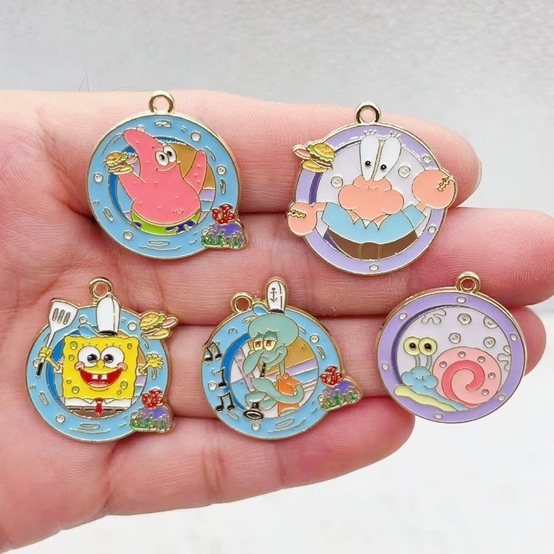 Gaming Accessories Gifts - 10 adet karikatür anime alaşım yağ