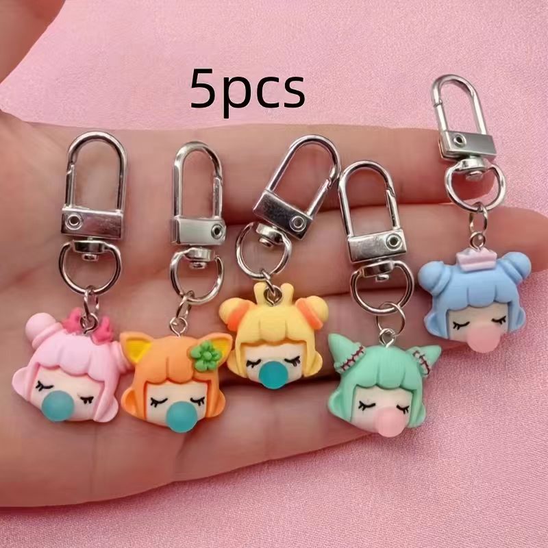 5 adet reçine kız anahtarlık,  - Gaming Accessories Gifts incelemesi ve fiyatı